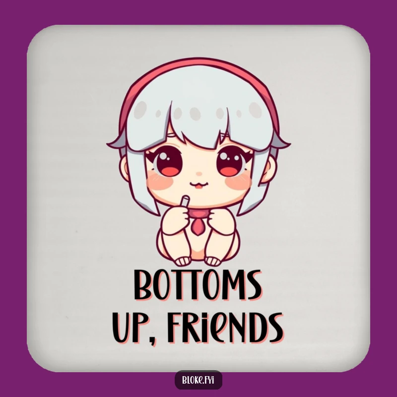 Funny Drink Coaster: Amiable Character Offers Pint - Humorous Table Protector