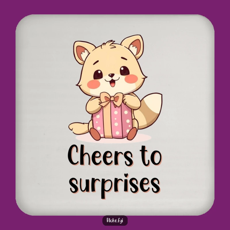 Funny Excited Bloke Animal Coaster - Surprise Present Decor