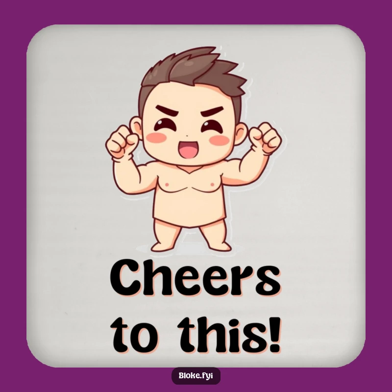 Funny Strong Character Fist Coaster: Protect Surfaces with Power