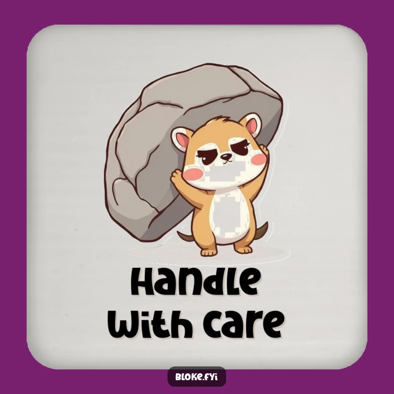 Funny Boulder Lift Coasters - Set of Funny Gifts for Drink Protection