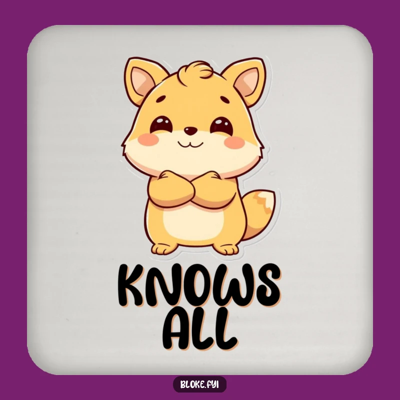 Funny Confident Animal Coasters - Set of Funny Gifts for Table Protection