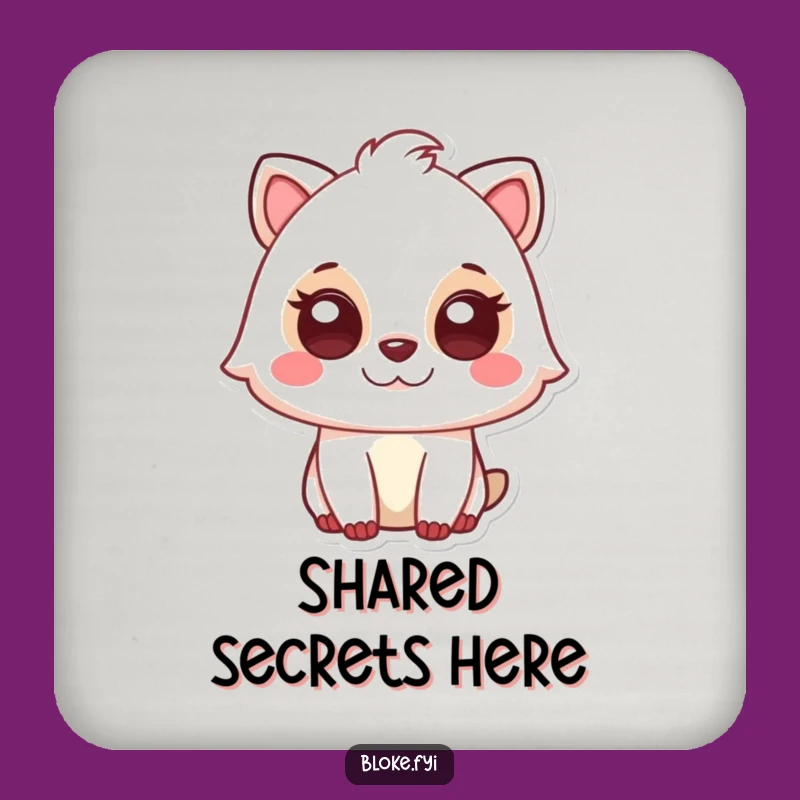 Funny Animal Knowing Glance Coaster - Protect Surfaces with Wit