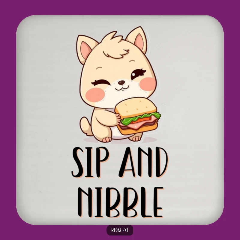 Funny Bloke Animal Sandwich Coaster - Protect Surfaces with Style