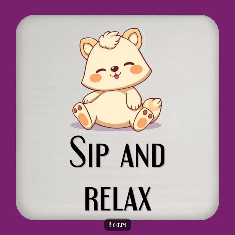 Funny Casual Animal Coaster - Relaxed Protection, Perfect Funny Gift