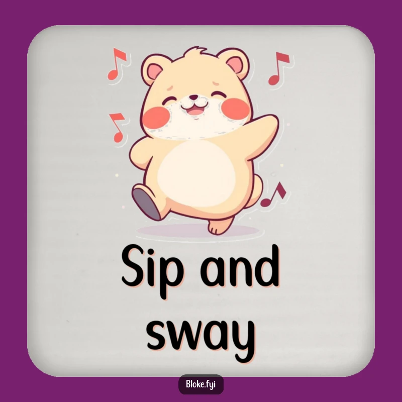 Funny Chubby Animal Tapping Foot Coaster - Protect Surfaces with Humor