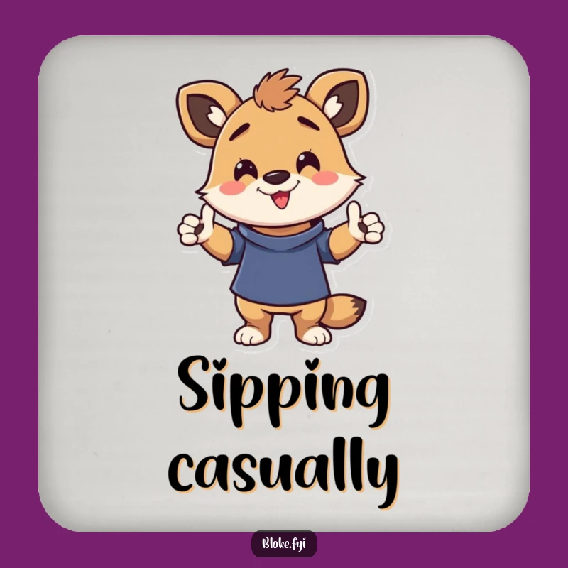 Funny Animal Character Pose Coaster Set - Protect Surfaces Casually, Fun Funny Gift