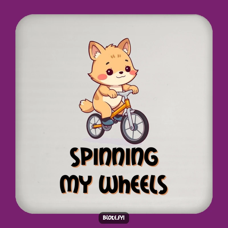 Funny Bloke Animal Unicycle Coaster - Protect Surfaces with Humor
