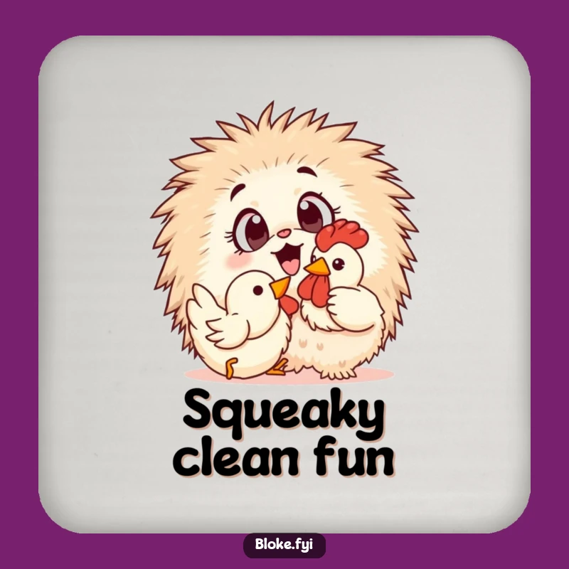 Funny Furry Friend Coasters: Playful Pet Set, a Chic Funny Gift for Tables