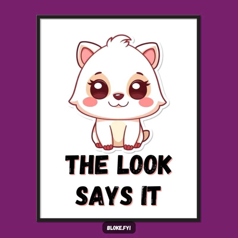 Funny Animal Knowing Glance Poster - Intriguing & Hilarious Wall Art