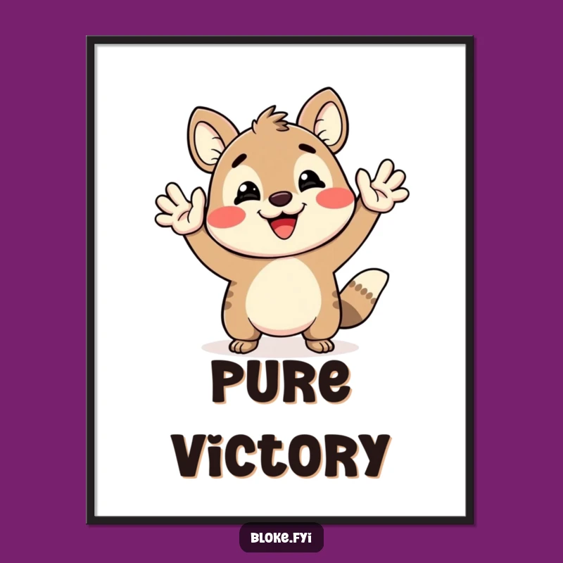 Funny High-Five Poster - Uplifting Funny Gift for Any Room