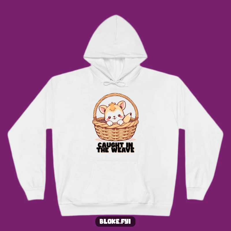 Funny Animal Basket Hoodie - Cozy Playful Humor, Perfect Warm Funny Gift