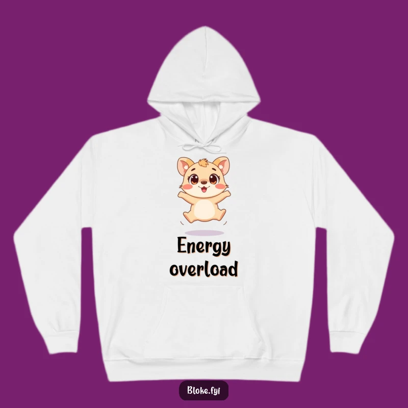Cozy Funny Clumsy Animal Jump Hoodie - Comforting Humor Gift
