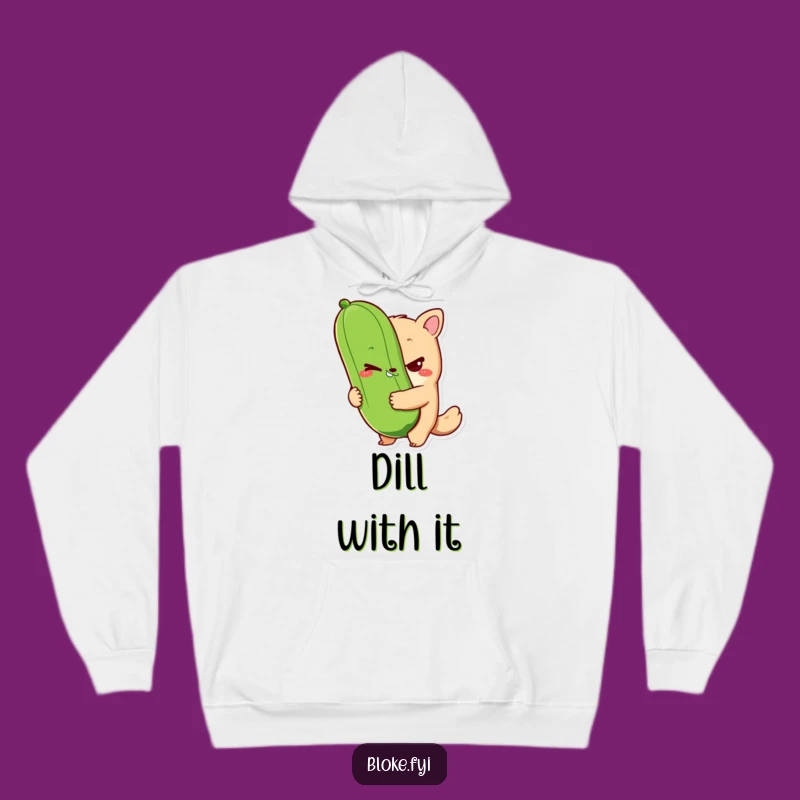 Funny Bloke Pickle Hoodie - Sly Wink Sweatshirt, Cozy Funny Gift