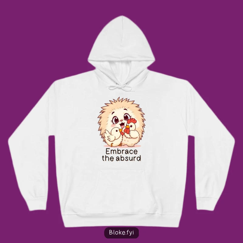 Funny Furry Friend Hoodie: Cozy Chaos Companion, a Comfy Funny Gift for Relaxation
