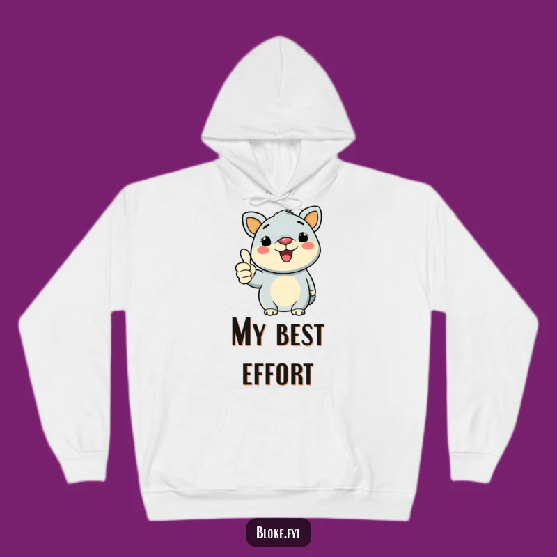 Funny Bold Animal Thumbs-Up Hoodie: Cozy Comfort with a Positive Message