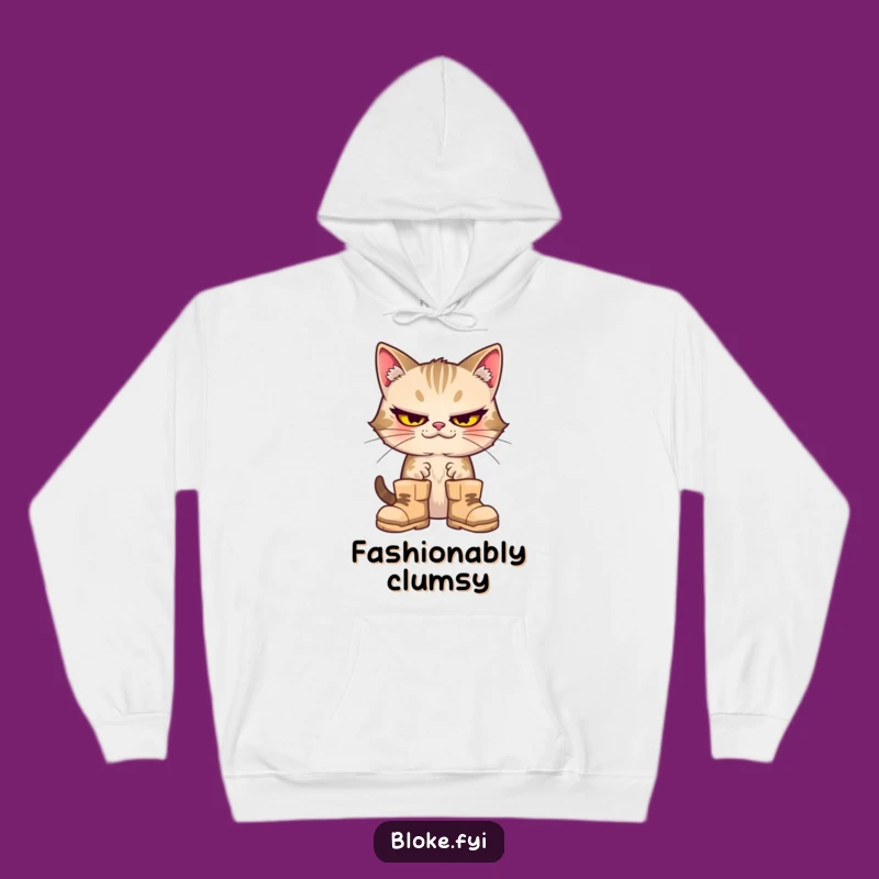 Funny Cat Boots Hoodie: Cozy Up with Comedy! The Ultimate Funny Gift.
