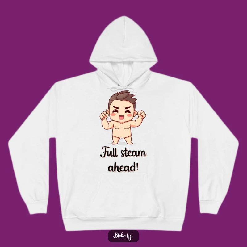 Funny Strong Character Fist Hoodie: Warmth Meets Fierce Motivation