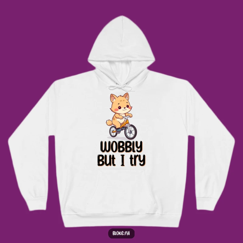 Funny Bloke Animal Unicycle Hoodie - Cozy & Hilarious Winter Gift