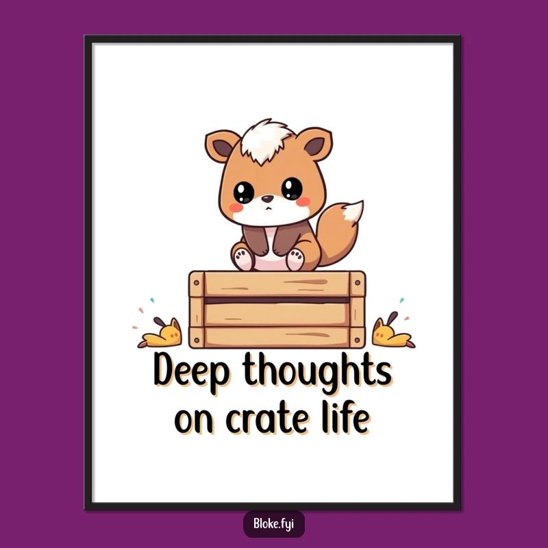 Free Printable Thoughtful Animal Wall Art - Funny Downloadable Decor for Home & Office