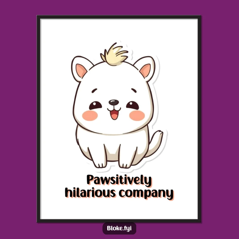 Funny Free Printable Wall Art: Laughing Animal Buddy - Charming Downloadable Decor