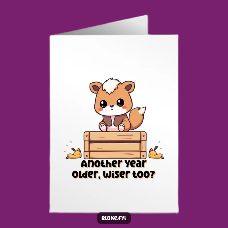 Free Printable Thoughtful Animal Birthday Card - Funny Downloadable Gift for Him or Her