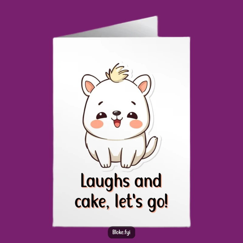 Free Printable Birthday Card: Laughing Animal Pal - Funny Downloadable Gift for Smiles