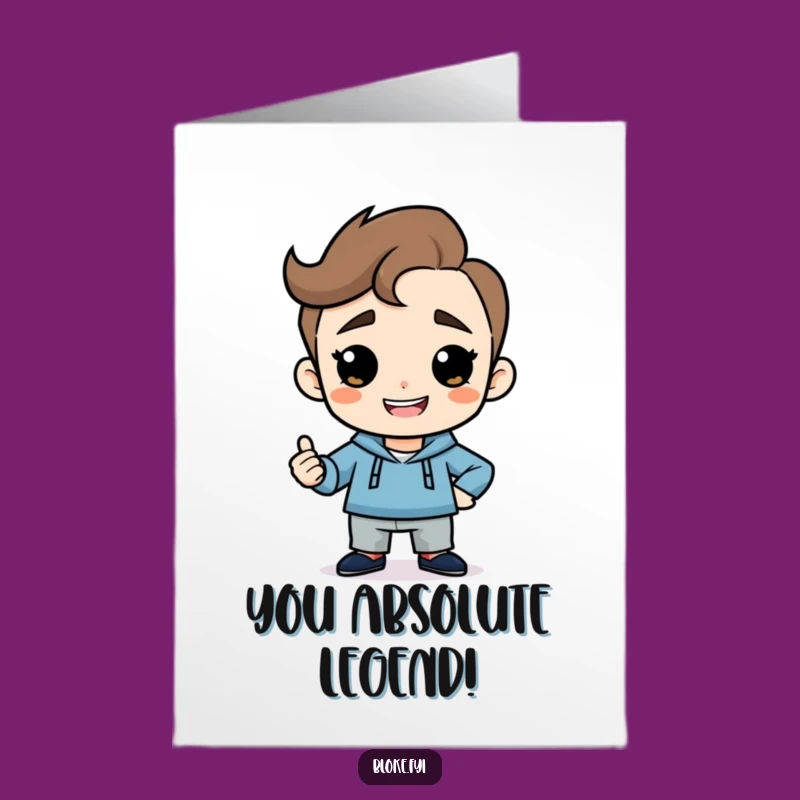 Free Printable Congrats Card: Confident Guy's Winning Pose Downloadable Gift