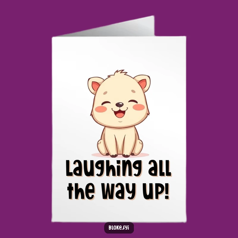 Free Printable Congrats Card: Laughing Animal, Rough Charm, Hilarious Downloadable Gift