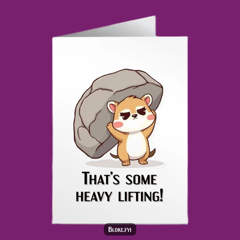 Free Printable Congrats Card: Strong Animal Overcoming Challenges Gift Download