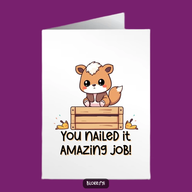 Free Printable Thoughtful Animal Congrats Card - Funny Downloadable Gift for Any Occasion