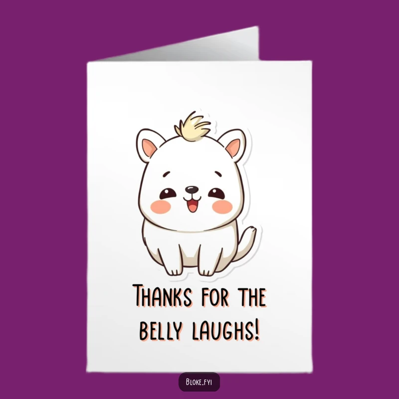 Free Printable Thank You Card: Laughing Animal Pal - Express Thanks with a Smile