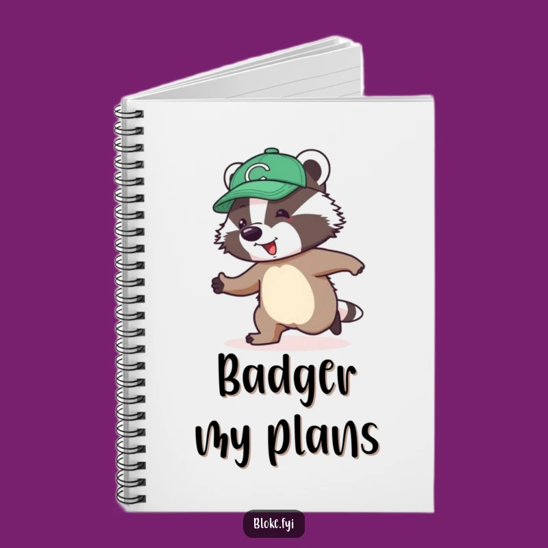 Funny Badger Skipping Notebook: Jolly Ideas, Awkward Notes, Journal Gift!