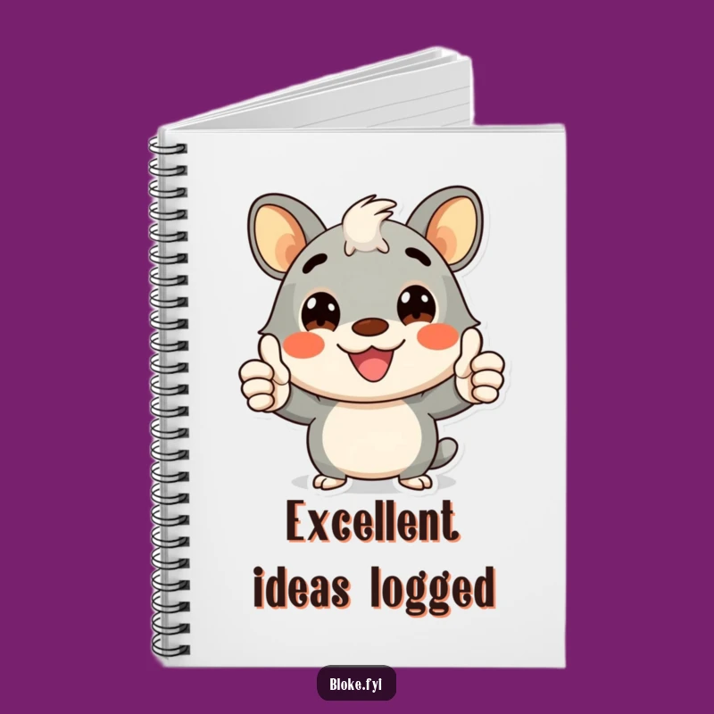 Funny Bloke Animal Thumbs-Up Notebook - Jot Down Ideas with Cheer