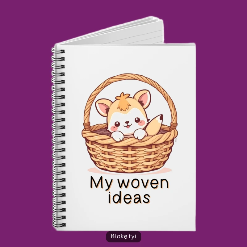 Funny Animal Basket Notebook - Playful Ideas, Perfect Journal Funny Gift