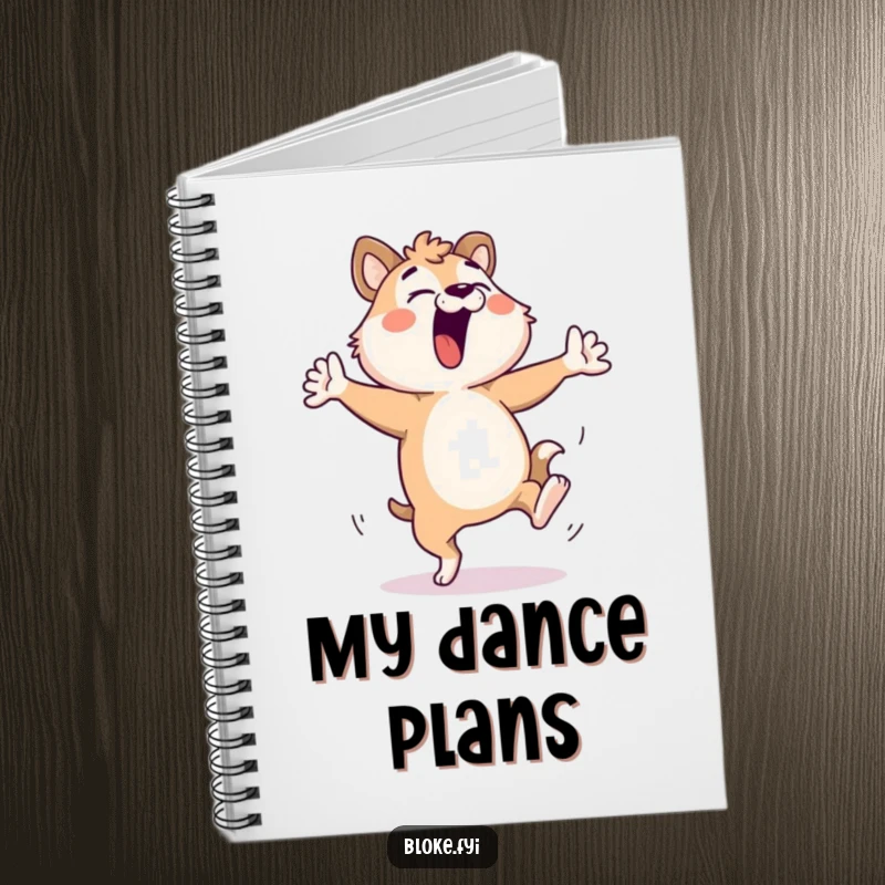 Funny Bloke Animal Notebook: Journal with a character performing a hilarious, energetic dance, inspiring creative writing and drawing.