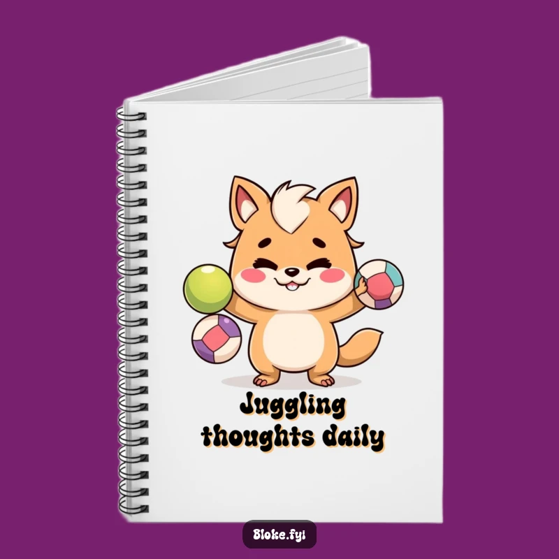 Funny Bloke Animal Juggler Notebook - Jot Down Ideas with Skill