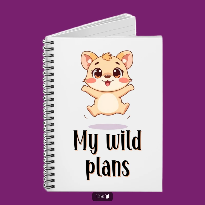 Funny Clumsy Animal Jump Notebook - Jot Down Energetic Ideas
