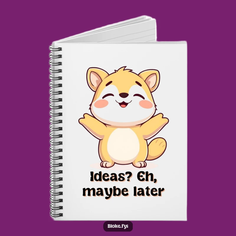 Funny Happy Shrugging Animal Notebook: Jot Down Ideas with Ease
