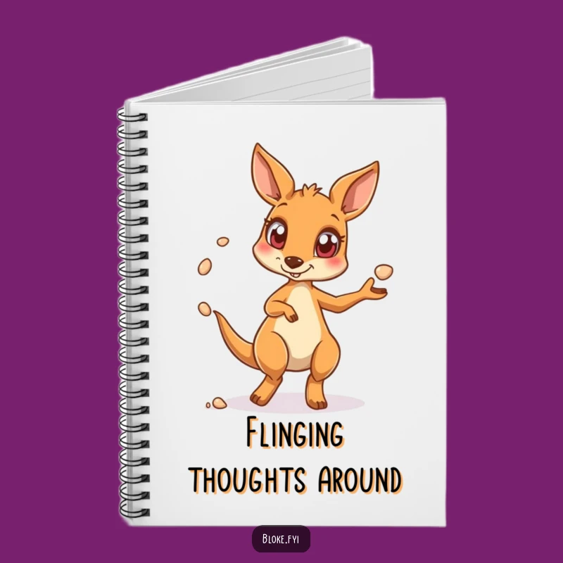 Funny Kangaroo Notebook, Juggling Notes Design, Hilarious Journal for Ideas and Doodles