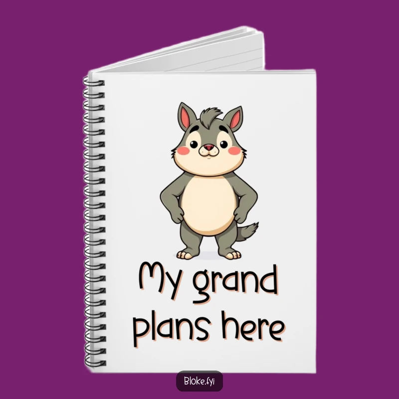 Funny Proud Bloke Animal Notebook - Confidence Journal Gift