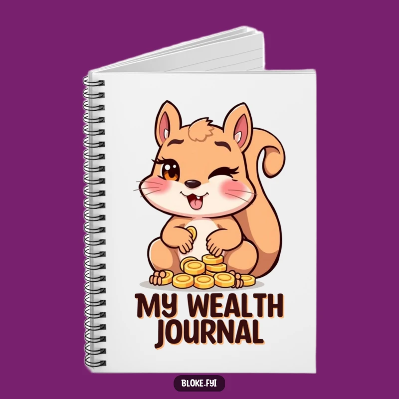 Funny Squirrel Notebook: Jot Down Your Treasures! A Hilarious Funny Gift for Note-takers.