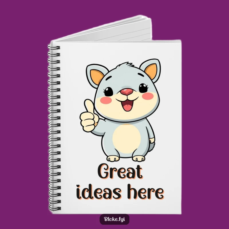 Funny Bold Animal Thumbs-Up Notebook: Jot Down Ideas with Approval