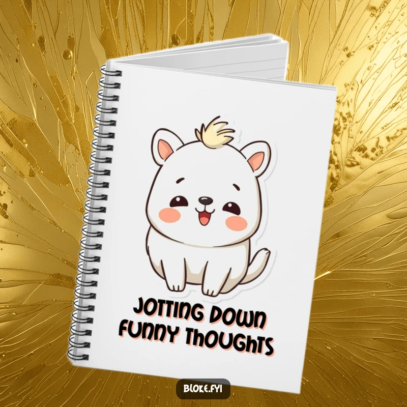 Funny Notebook: An animal with a distinct, rough charm is shown laughing heartily, inspiring creative and humorous note-taking.