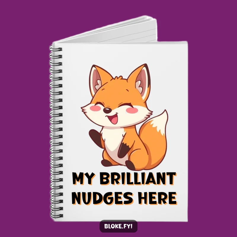 Funny Fox Notebook: Jot Down Laughs, Playful Nudge Journal, Humorous Stationery Gift