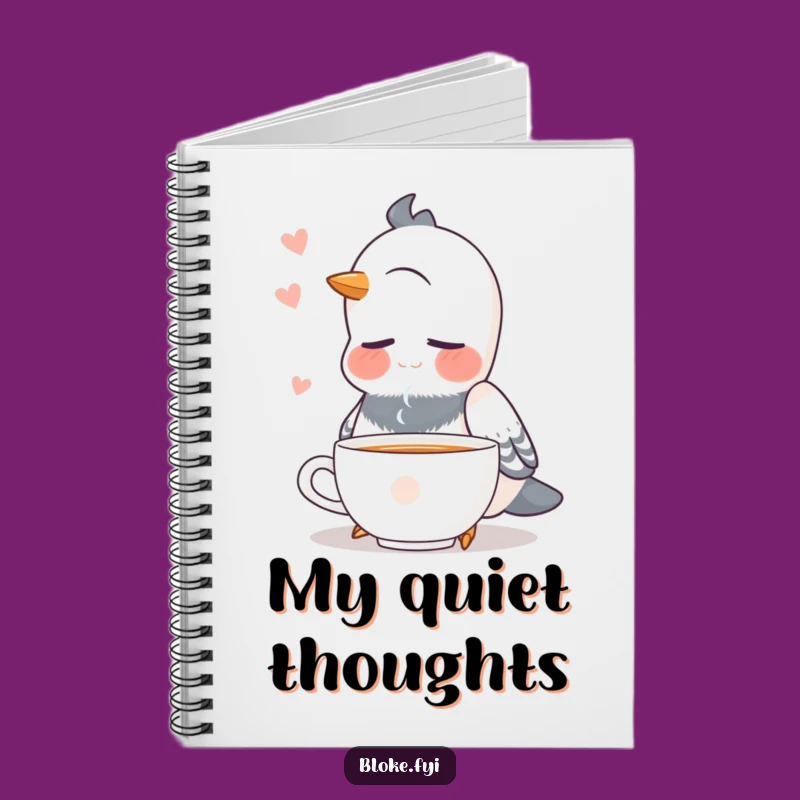 Funny Pigeon Tea Notebook: Jot Down Your Calm! A Hilarious Funny Gift.