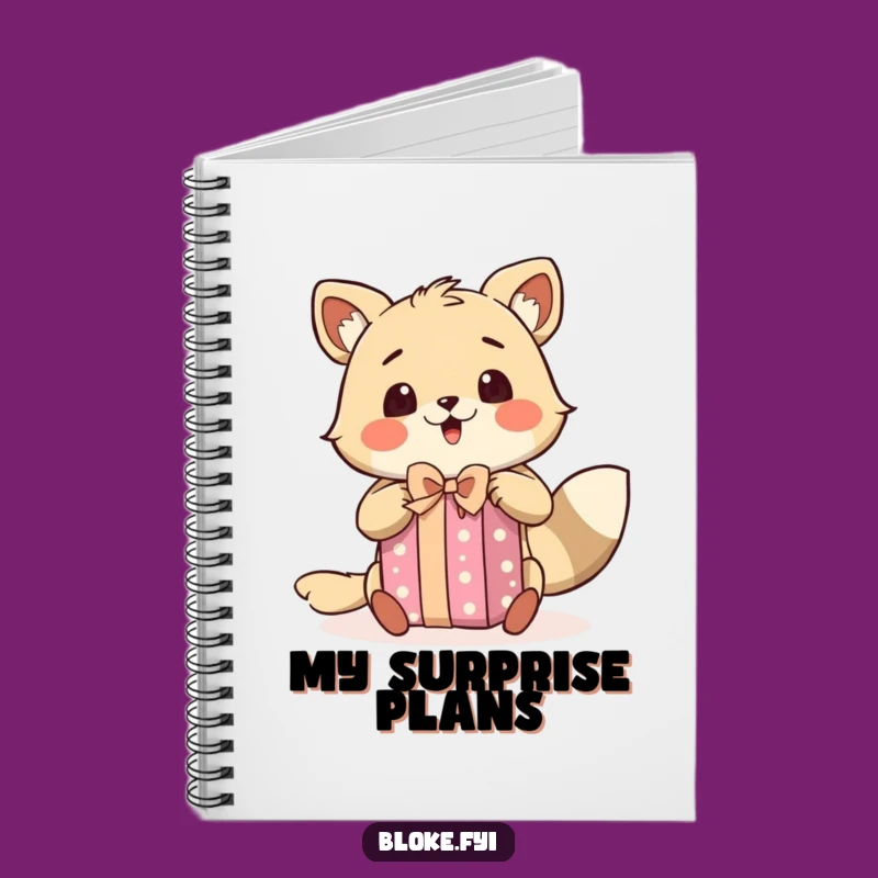 Funny Excited Bloke Animal Notebook - Surprise Gift Journal