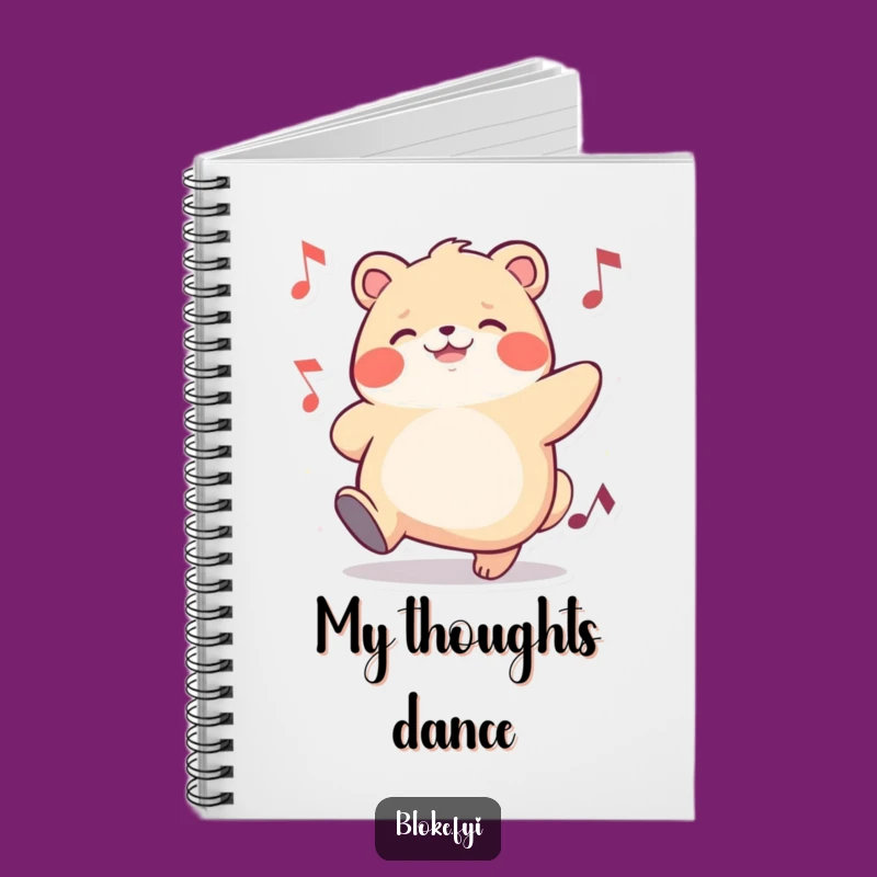 Funny Chubby Animal Tapping Foot Notebook - Jot Down Ideas with Humor