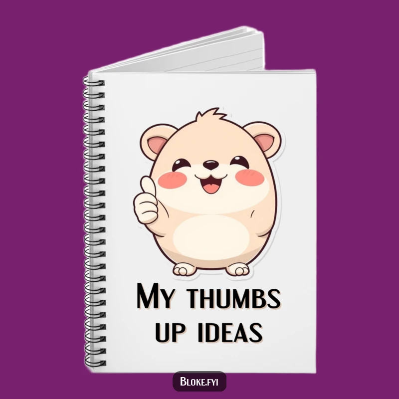 Funny Thumbs Up Animal Notebook: Jot Down Happy Thoughts