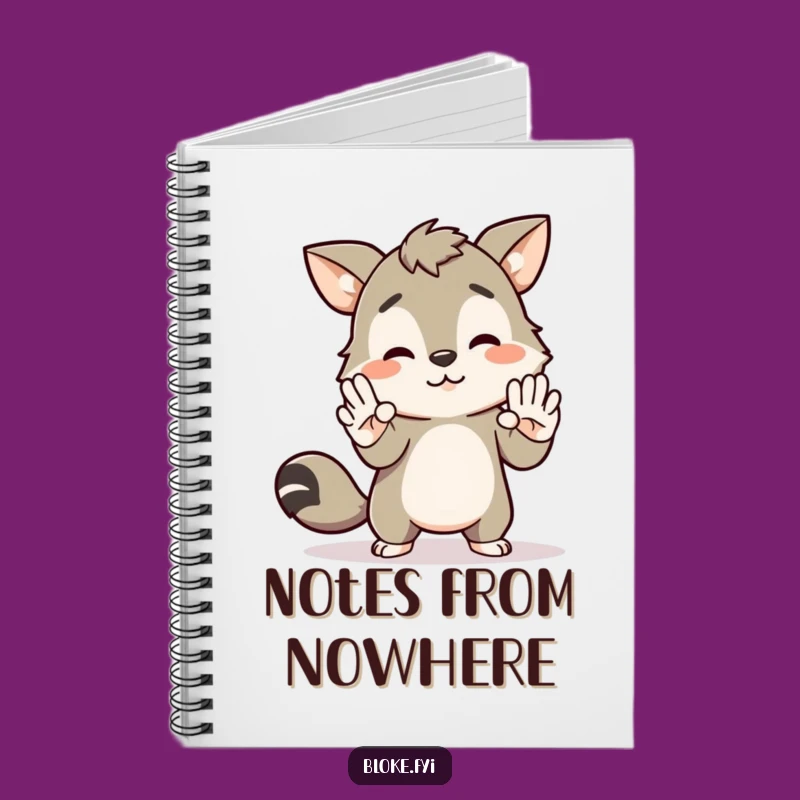 Funny Awkward Bloke Animal Notebook - High Five Journal Gift