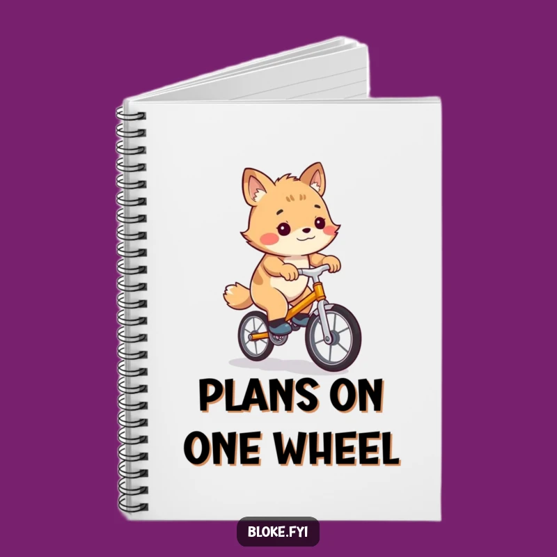 Funny Bloke Animal Unicycle Notebook - Jot Down Your Funny Thoughts